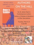 Authors on the Hill Presents: Xu Xi by Xu Xi