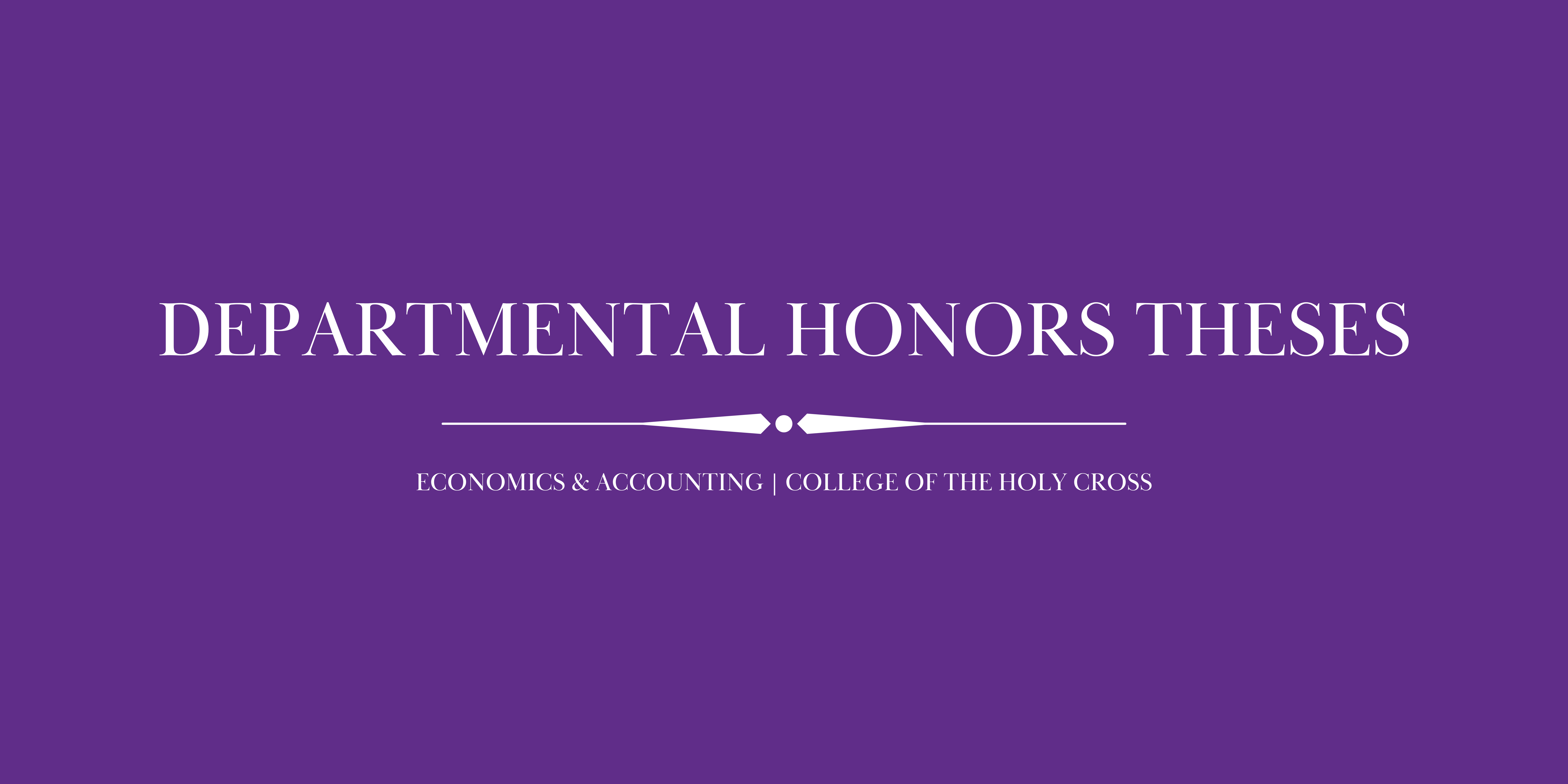 Economics and Accounting Honors Theses