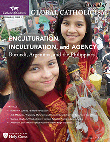 Fall 2021 issue cover features two girls showing off their statue of the Black Nazarene at the feast in Manila, Philippines.