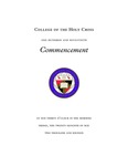 170th Commencement Program (2016) by College of the Holy Cross