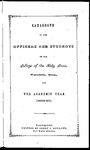 1859-1860 Catalog by College of the Holy Cross