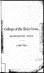 1897-1898 Catalog by College of the Holy Cross