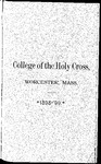 1898-1899 Catalog by College of the Holy Cross