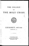 1917-1918 Catalog by College of the Holy Cross