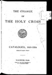 1923-1924 Catalog by College of the Holy Cross