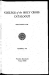 1940-1941 Catalog by College of the Holy Cross