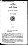 1976-1979 Catalog by College of the Holy Cross