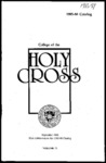 1985-1988 Catalog by College of the Holy Cross